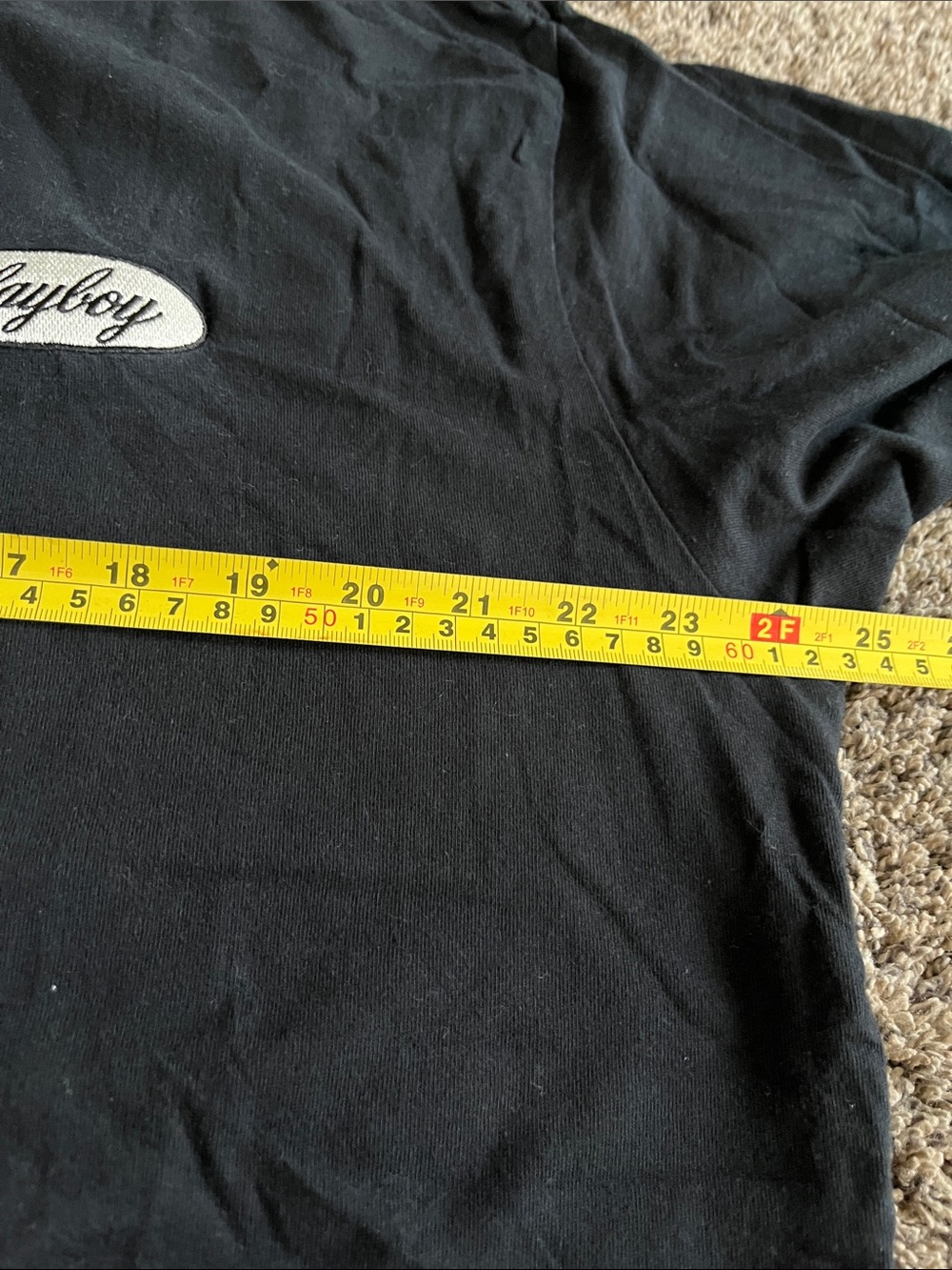 PLAYBOY Black Tee with White Logo. Men. Large. PAC SUN - Picture 9 of 9